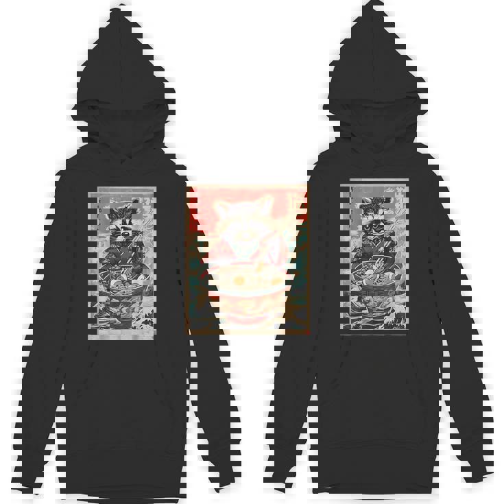 Raccoon Anime Hoodie - Cozy Japanese Noodles Design | Unisex Appeal