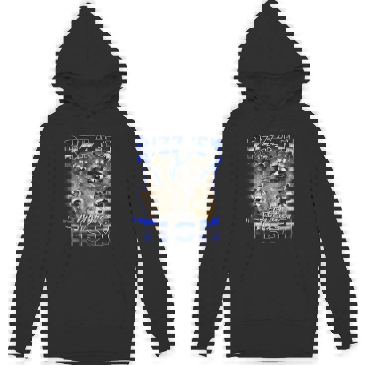 Raccoon Rizz Autistic Meme Unisex Hoodie - Fun & Unique Design