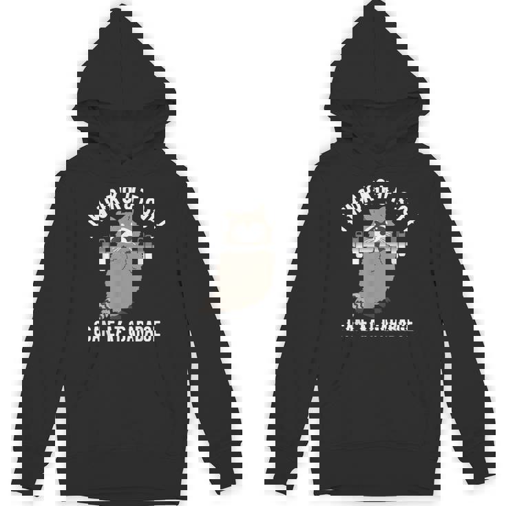 Raccoon Trash Panda Gym Hoodie - Fun Unisex Workout Wear
