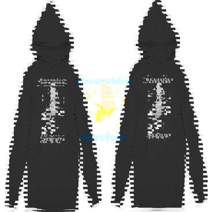 Retro Circumcision Survivor Adult Humor Religious Unisex Hoodie