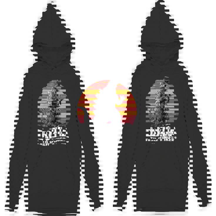 Retro Vintage Dadzilla Father Of The Monsters Fathers Day Hoodie