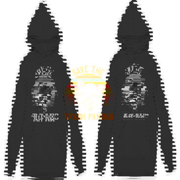 Save The Trash Pandas Raccoon Unisex Hoodie | Wildlife Lover's Dream