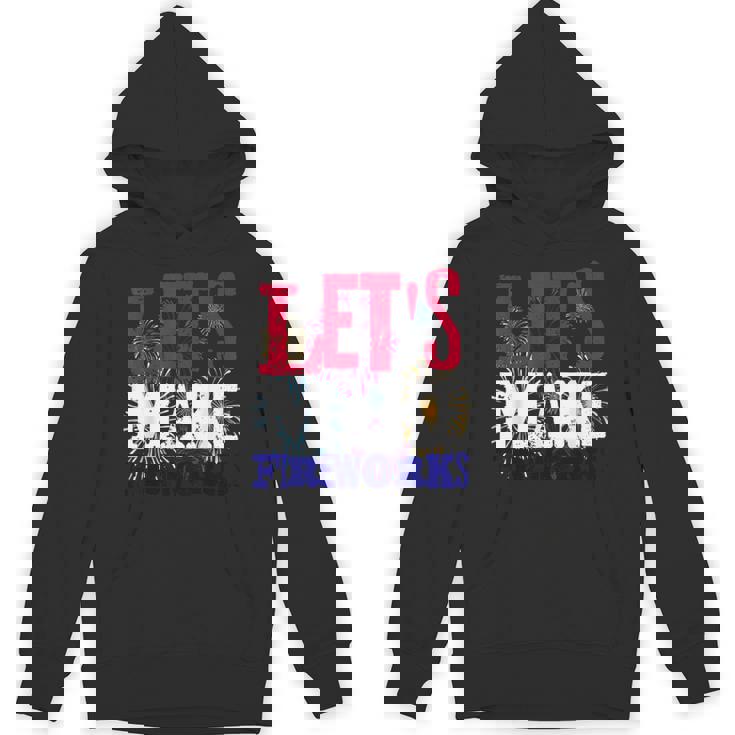 Sexy 4th Of July Shirt USA America Lets Make Fireworks Love Unisex Hoodie