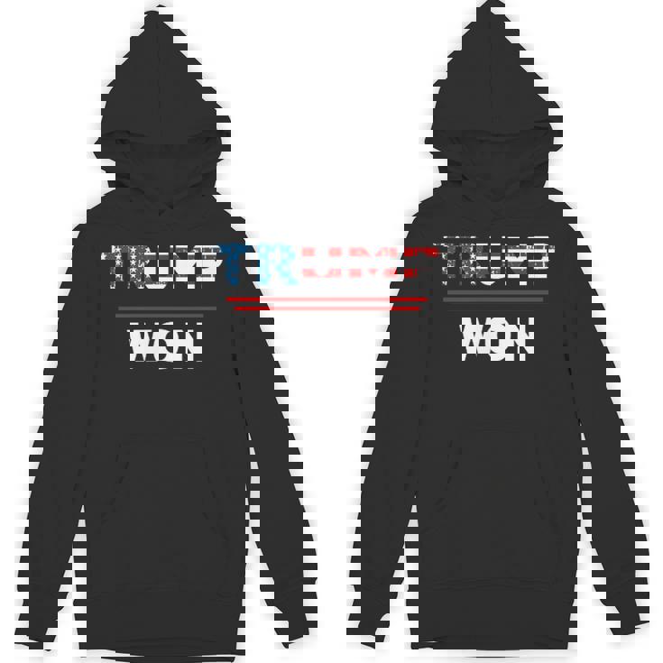 Both Side Trump Won Trump 4547Th Waste Management Hoodie