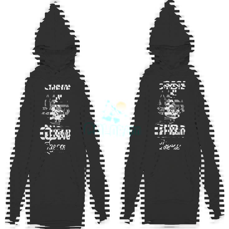 Someone In Colorado Loves Me Vintage Sunset Mountain Unisex Hoodie