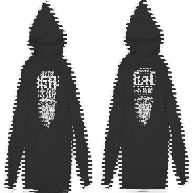 Sorry This Beard Is Taken Retro Valentines Day Dad Hoodie