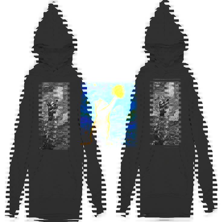 Starry Raccoon Night Hoodie | Van Gogh Inspired | Art Lovers' Unisex