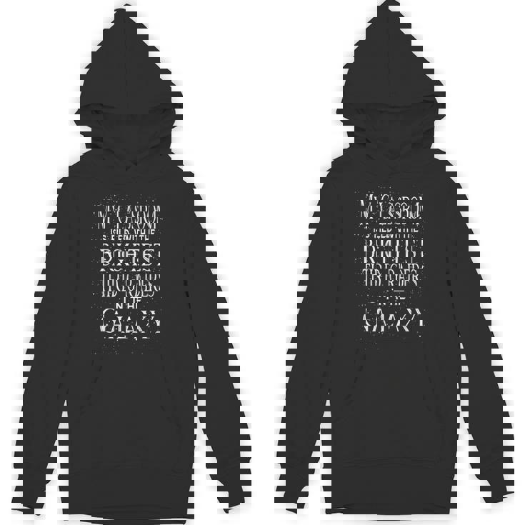 Third Grade Teacher Quote Cosmic Space Galaxy Themed Unisex Hoodie