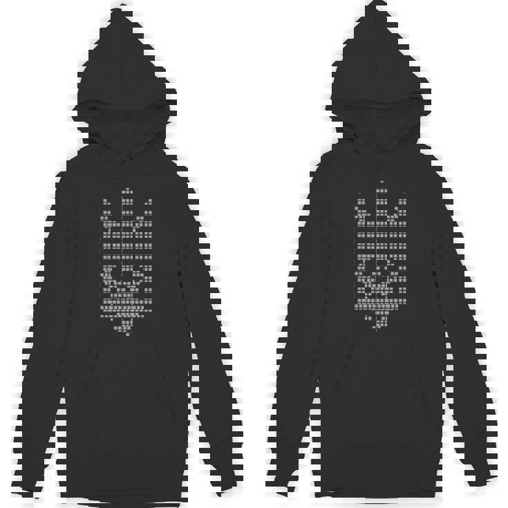 Ukrainian Tryzub Symbol On The Heart Ukraine Trident Hoodie