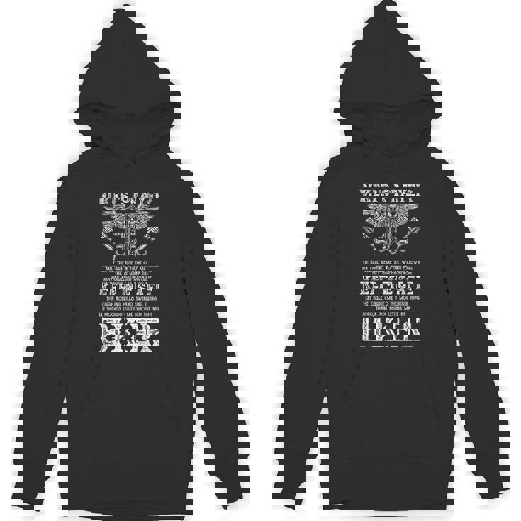 Vintage Motorcycle Biker Biker's Prayer Biking Motorcycling Unisex Hoodie