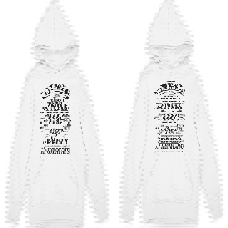 40Th Birthday Legends Born In January 1984 40 Years Old Hoodie