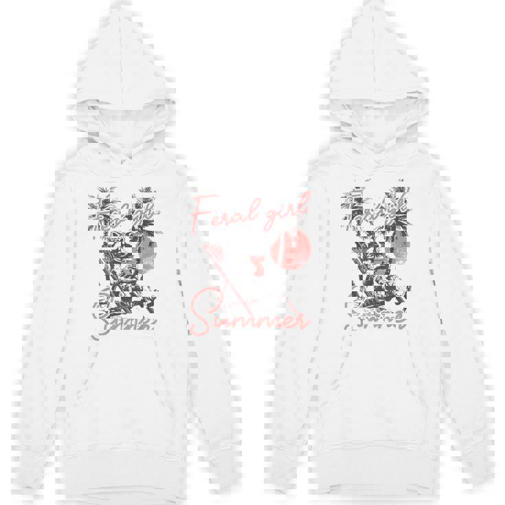 Feral Raccoon Hoodie | Unisex Summer Vacation Meme Apparel