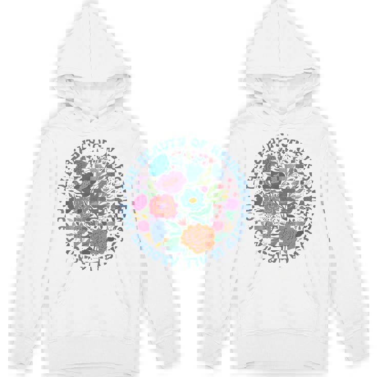 Floral Autism Neurodiversity Inclusion Sped Teacher BCBA Unisex Hoodie