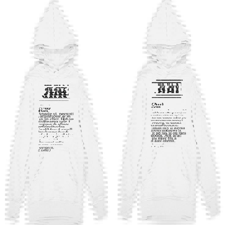 JAHARI Name Definition Phrase Customized Unisex Hoodie