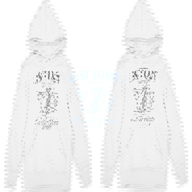 Last Toast On The Slopes Bachelor Skiing Bridal Party Bride Hoodie