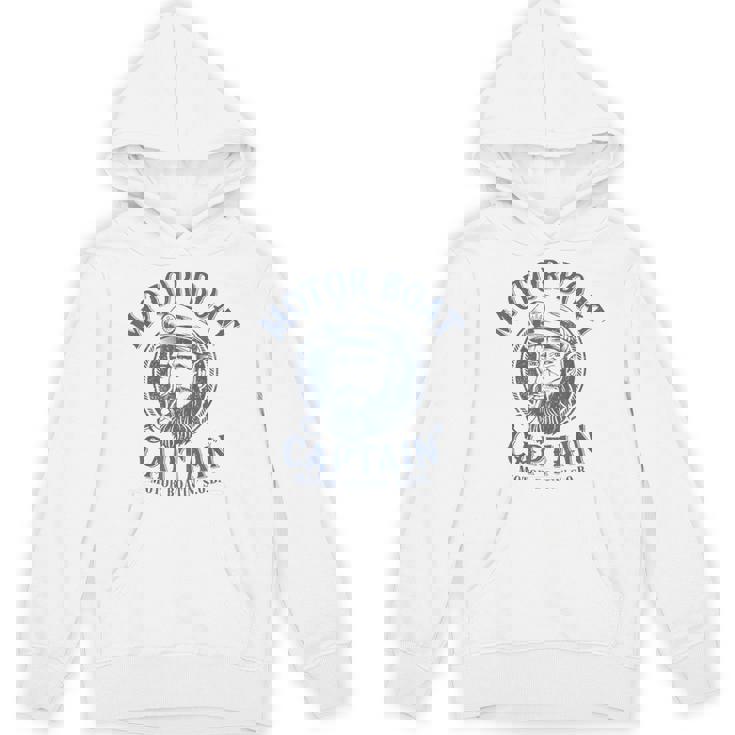 Motor Boat Captain Pontoon Boating Motor Boatin Lake Hoodie