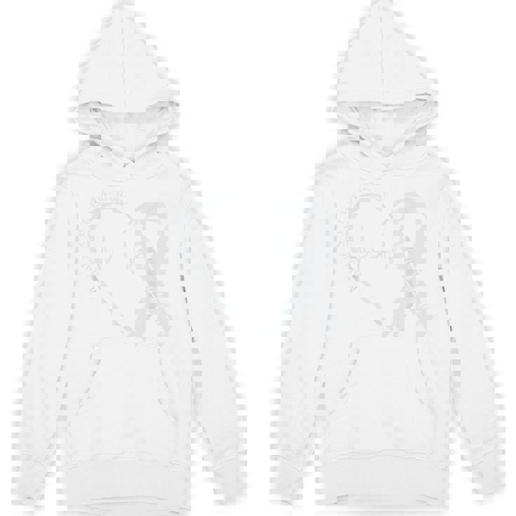 Multiple Sclerosis Awareness Ms Awareness Heart Support Hoodie