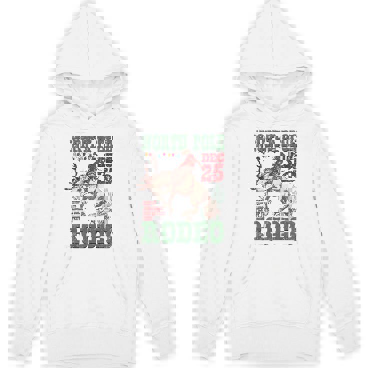 North Pole Rodeo Cowboy Santa Country Christmas Unisex Hoodie