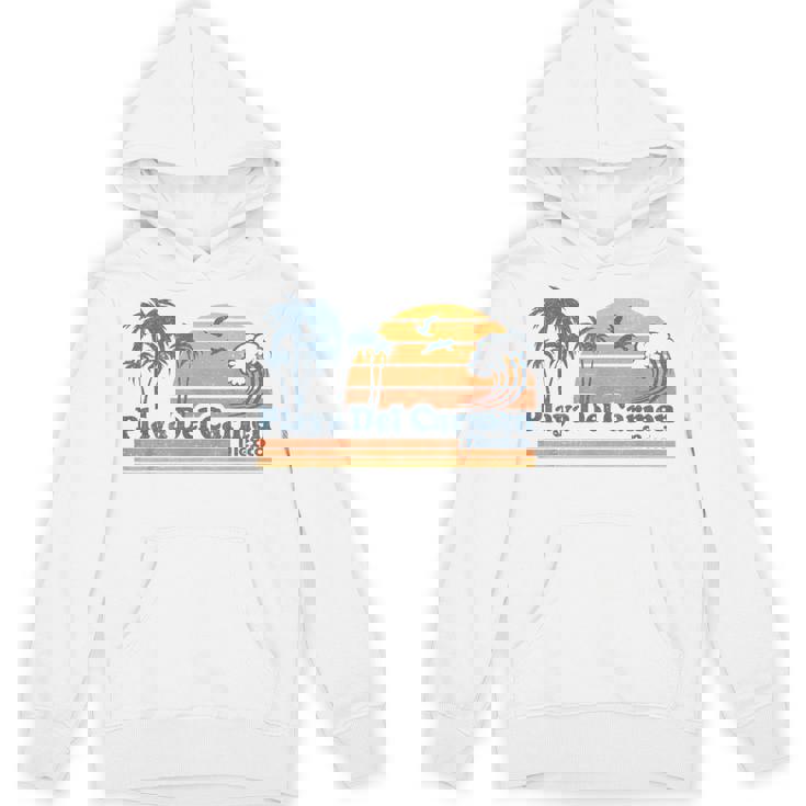 Playa Del Carmen Mexico Beach Summer Vacation Vintage Retro Hoodie