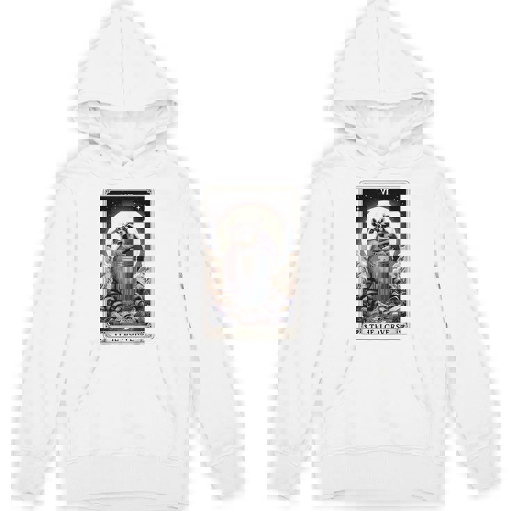 Raccoon Tarot Lovers Hoodie - Unisex Boho Style