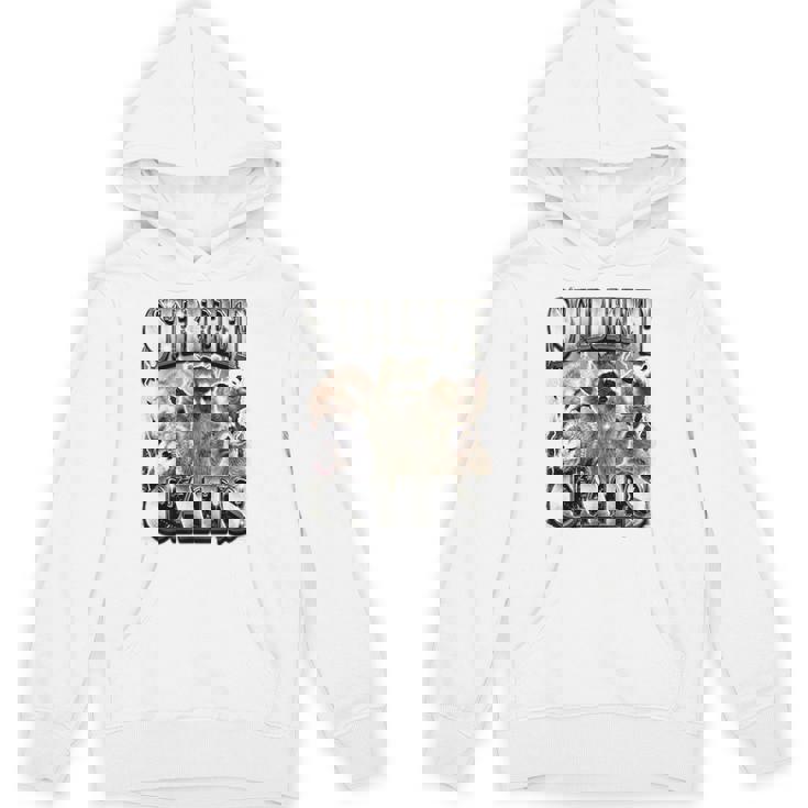 Raccoon Unhinged And Feral Retro Raccoon Feral Summer Unisex Hoodie