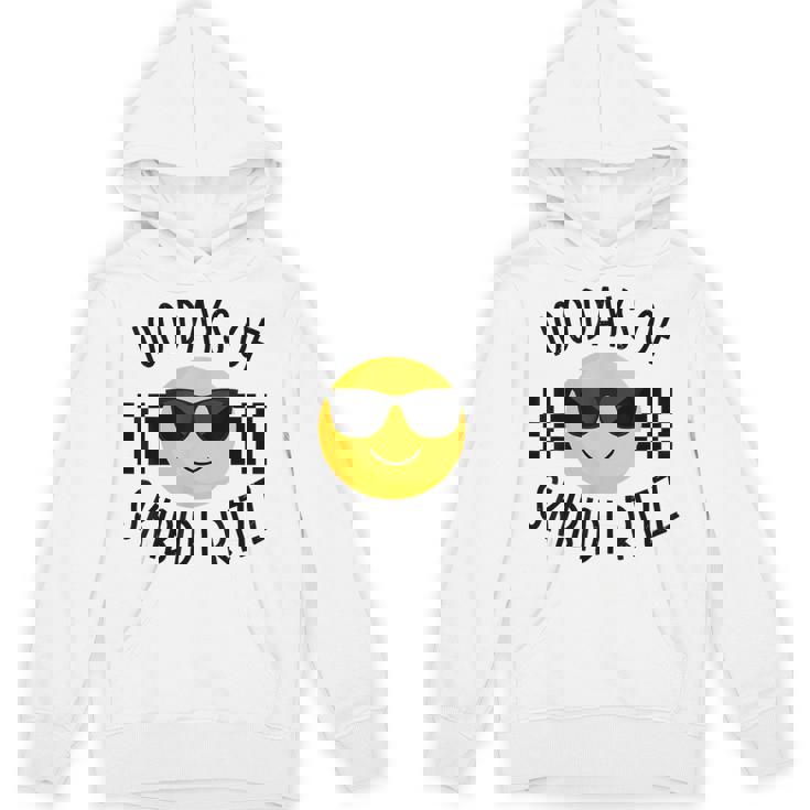 Retro 100 Days Of Skibidi Rizz Smile Face 100 Days Of School Hoodie