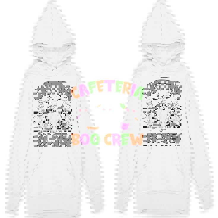 Retro Cafeteria Boo Crew Cafeteria Worker Ghost Halloween Unisex Hoodie