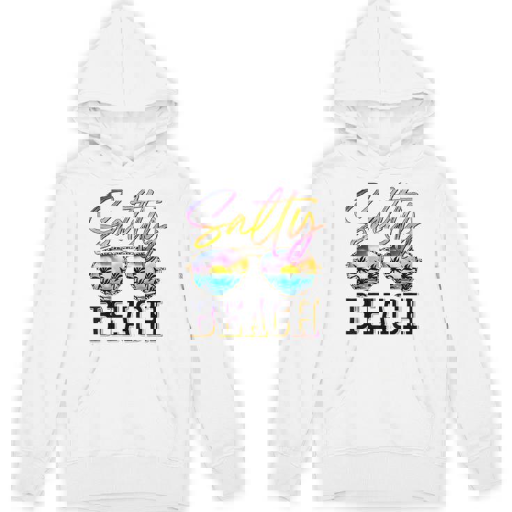 Salty Beach Sunset Sunglasses Summer Vacation Beach Party Unisex Hoodie