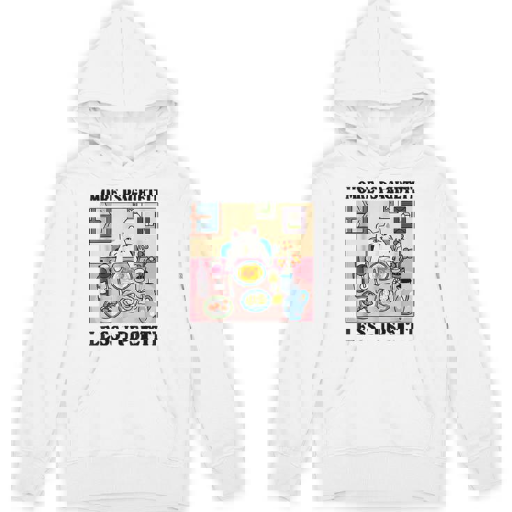More Spaghetti Less Upsetti Cute Cat Quote Hoodie