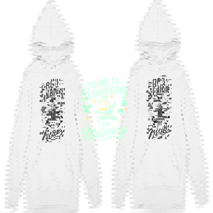 St Patrick Day Prone Shenanigans Malarkey Toddler Boy Irish Hoodie