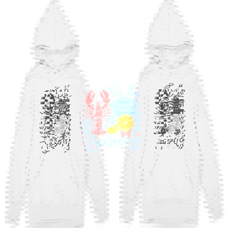 Vintage Tis The Season Summer Vibes Crawfish Season Hoodie