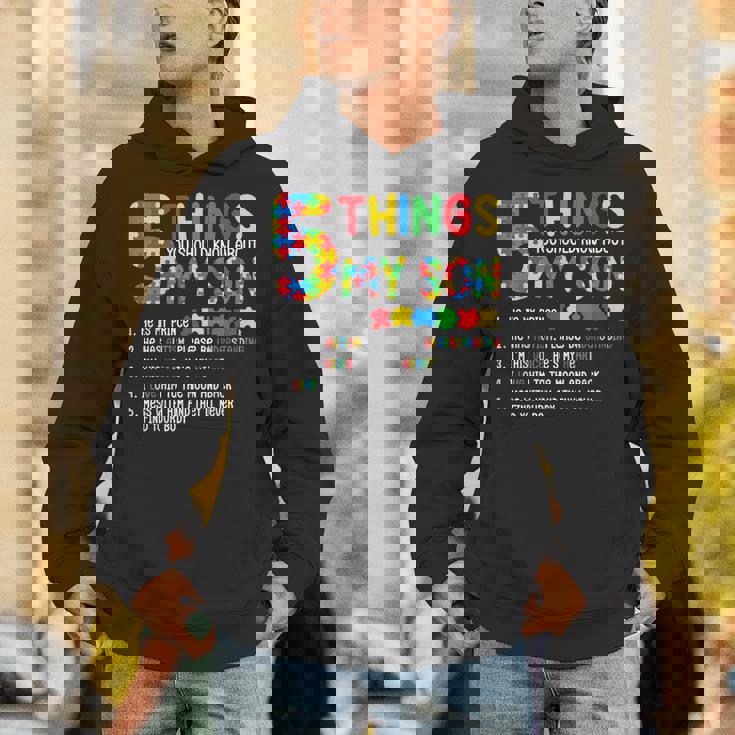 Autism Awareness 5 Things You Should Know About My Son Hoodie