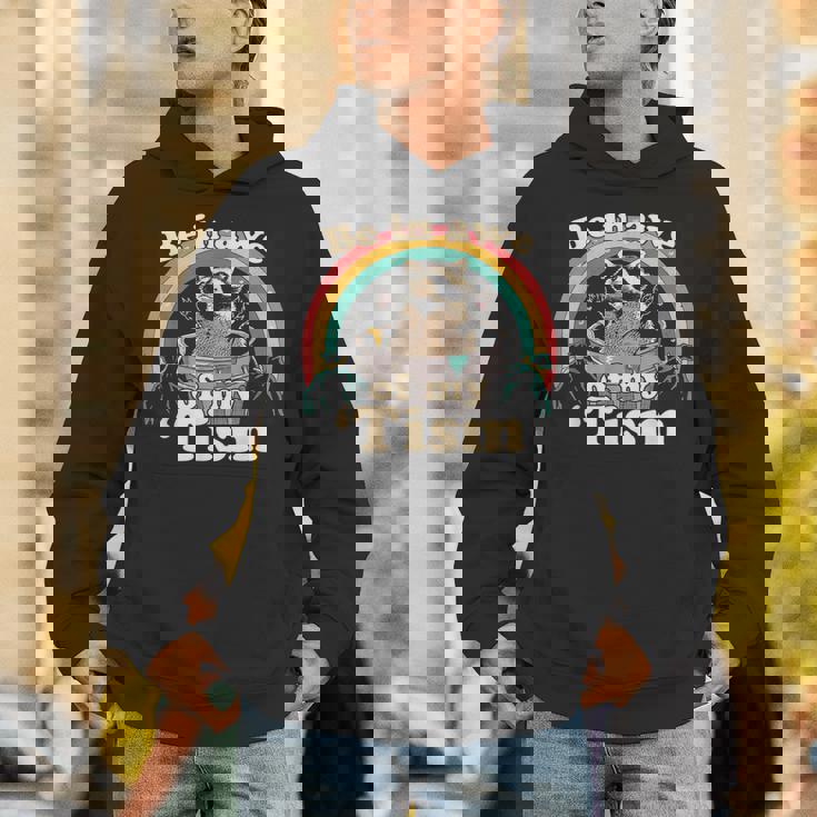 Autism Meme Raccoon Hoodie - Celebrate Neurodiversity