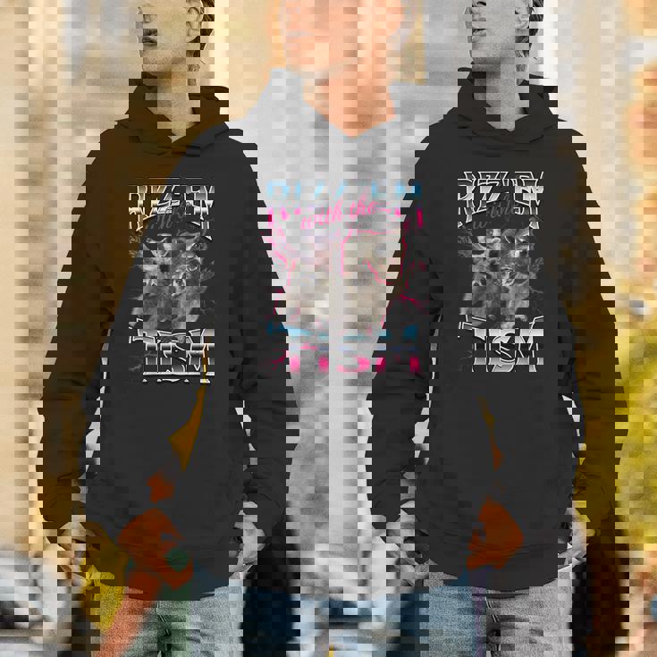 Autism Raccoon Unisex Hoodie - Fun Meme Design