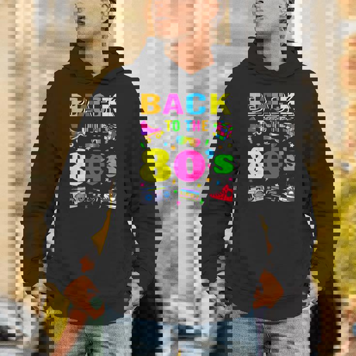 Back To 80'S 1980S Vintage Retro Eighties Costume Party Hoodie