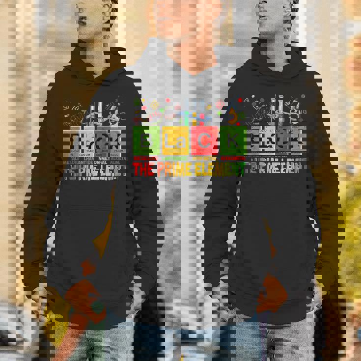 Black Prime Element Black History Month Periodic Table Hoodie