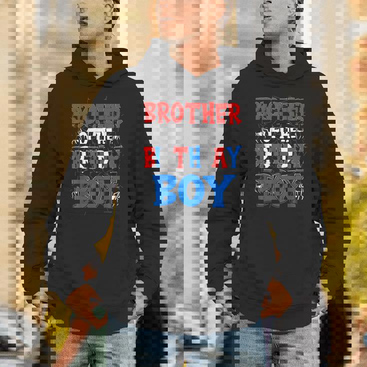 Brother Of The Birthday Boy Spider Matching Family Hoodie
