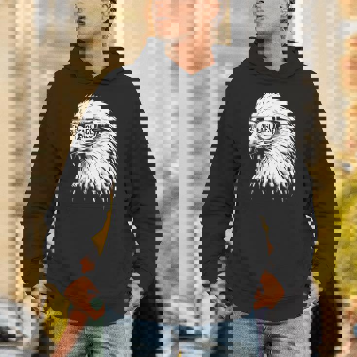 Eagles Face With Sunglasses Vintage Eagle Eyes Bird Lover Hoodie