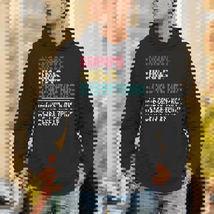 Grampie Know Everything Father's Day For Grandpa Hoodie