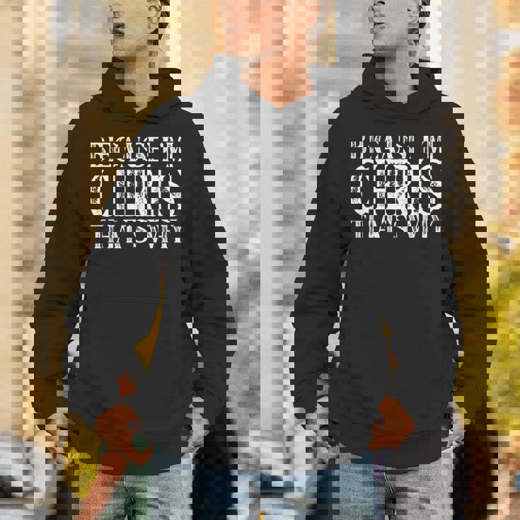 Because I'm Chris That's Why Personalized Named Unisex Hoodie