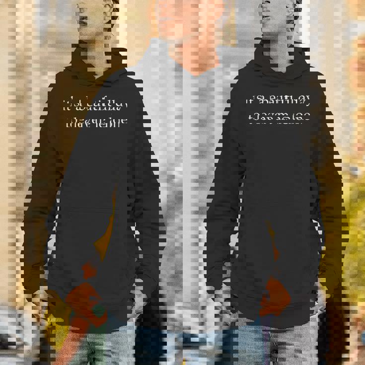 It's a Beautiful Day To Leave Me Alone Unisex Hoodie