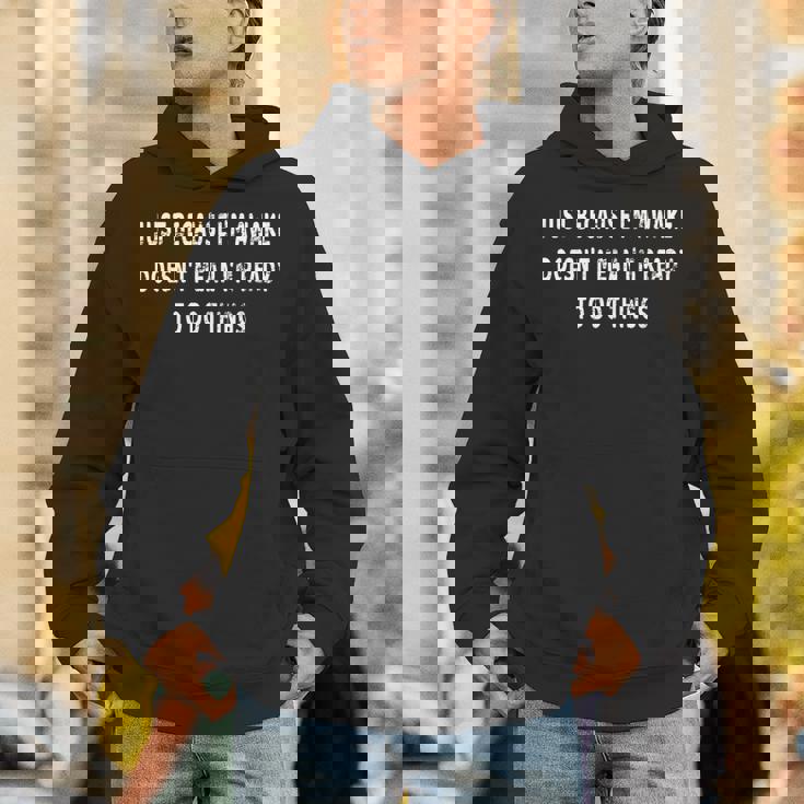 Just Because I'm Awake Pajamas PJ Teens Tweens Unisex Hoodie