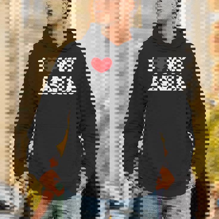 I Love My Asia I Heart My Asia Unisex Hoodie