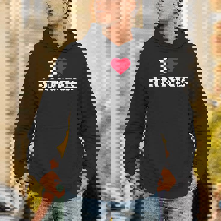 I Love Bunnies I Heart Bunnies Animal Lover Unisex Hoodie