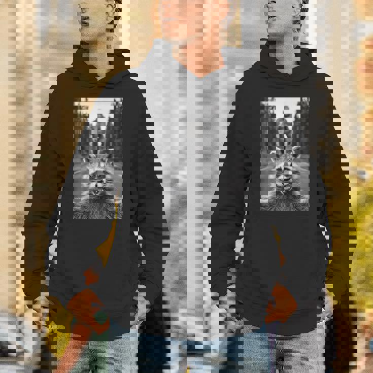 Raccoon & Sasquatch Selfie - Unisex Hoodie for Urban Adventures
