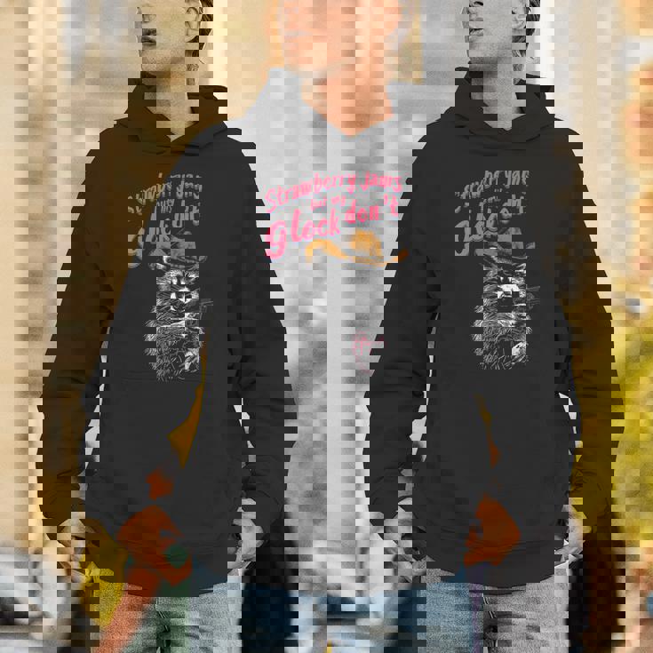 Raccoon Unisex Hoodie - Fun Strawberry Jams Inspired Design