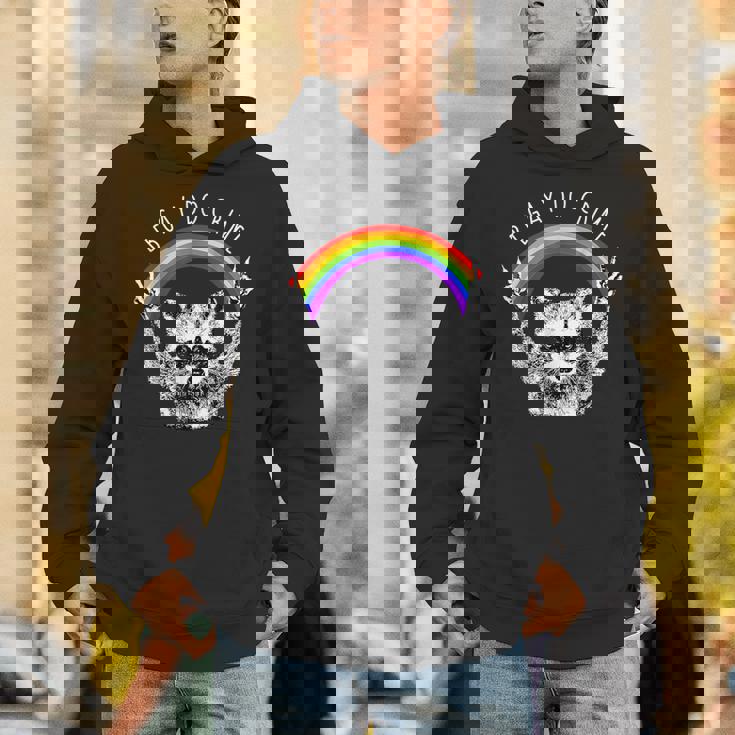 Raccoon Unisex Hoodie - Rainbow LGBTQ Pride | Be Gay Do Crime