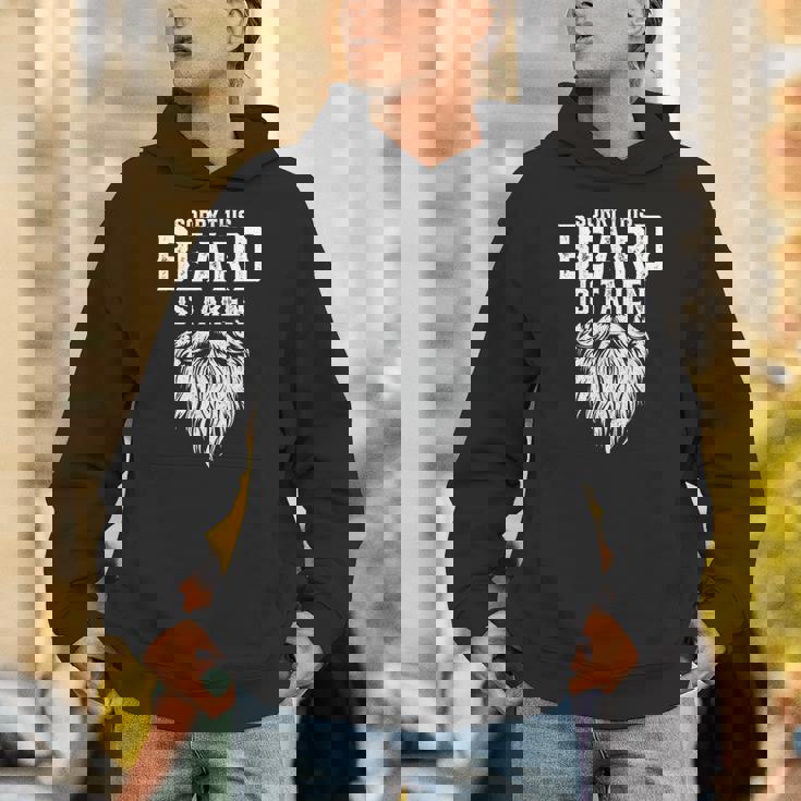 Sorry This Beard Is Taken Retro Valentines Day Dad Hoodie