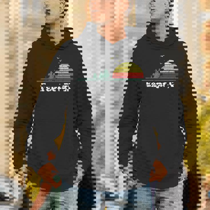 Vintage Freeport Texas Home Souvenir Print Unisex Hoodie