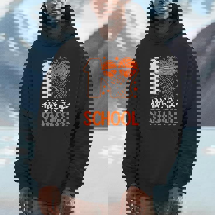 100 Days Of School Basketball 100 Days Smarter Balls Boys Hoodie